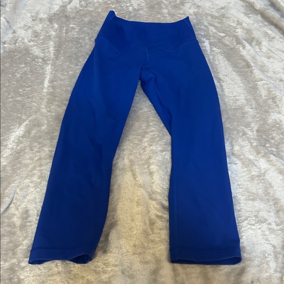 Lululemon wunder under hi-rise crop in blue - Picture 1 of 4